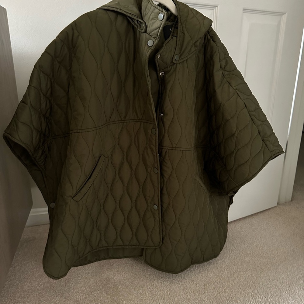 Do Everything in Love Quilted Hooded Jacket in Olive - Picture 6 of 6